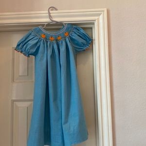 Adorable harvest/pumpkin dress perfect for Halloween and Thanksgiving